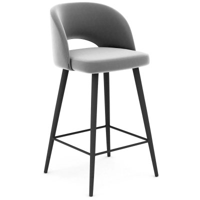 Фото Барный стул RING серого цвета