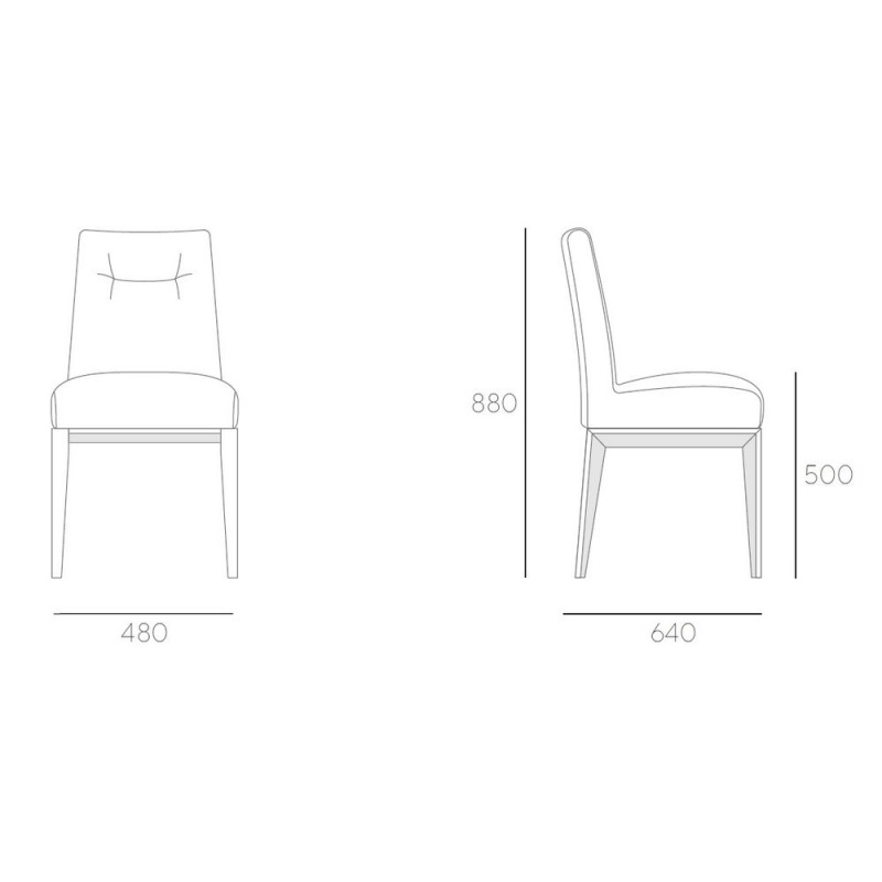 Фото Обеденный стул TOSS серого цвета